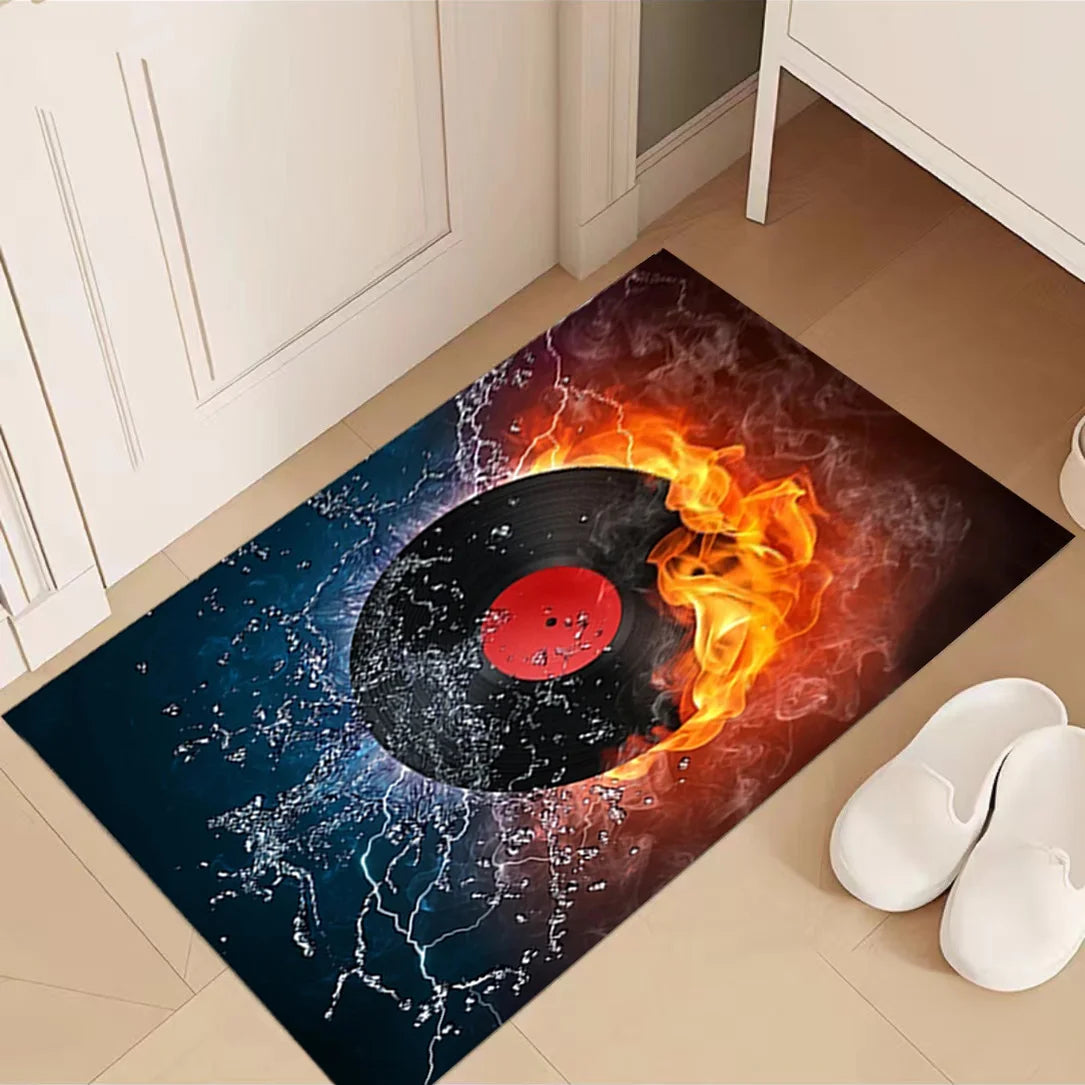VIKAMA Modern Crystal Velvet Scandinavian Rug Non-Slip Dirt-Resistant Living Room Kids Play Mat Home Decor