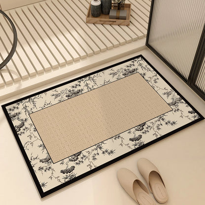 French Diatom Mud Bathroom Non-Slip Floor Mat
