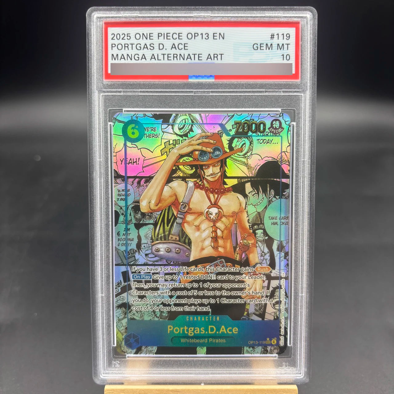 One Piece OP13 Luffy Sabo Ace English Rating Card Set