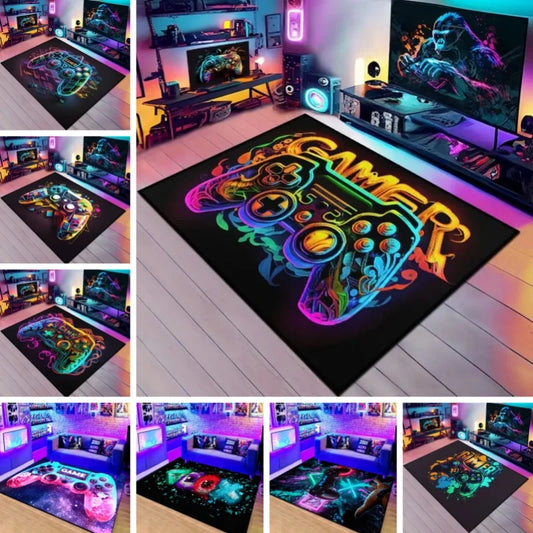 3D Gaming Controller Kids Rug