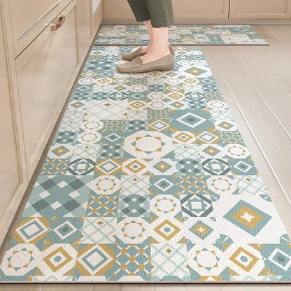 Vintage Waterproof Kitchen Floor Mat