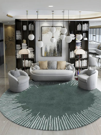 Fluffy Soft Light Luxury Round Plush Area Rug