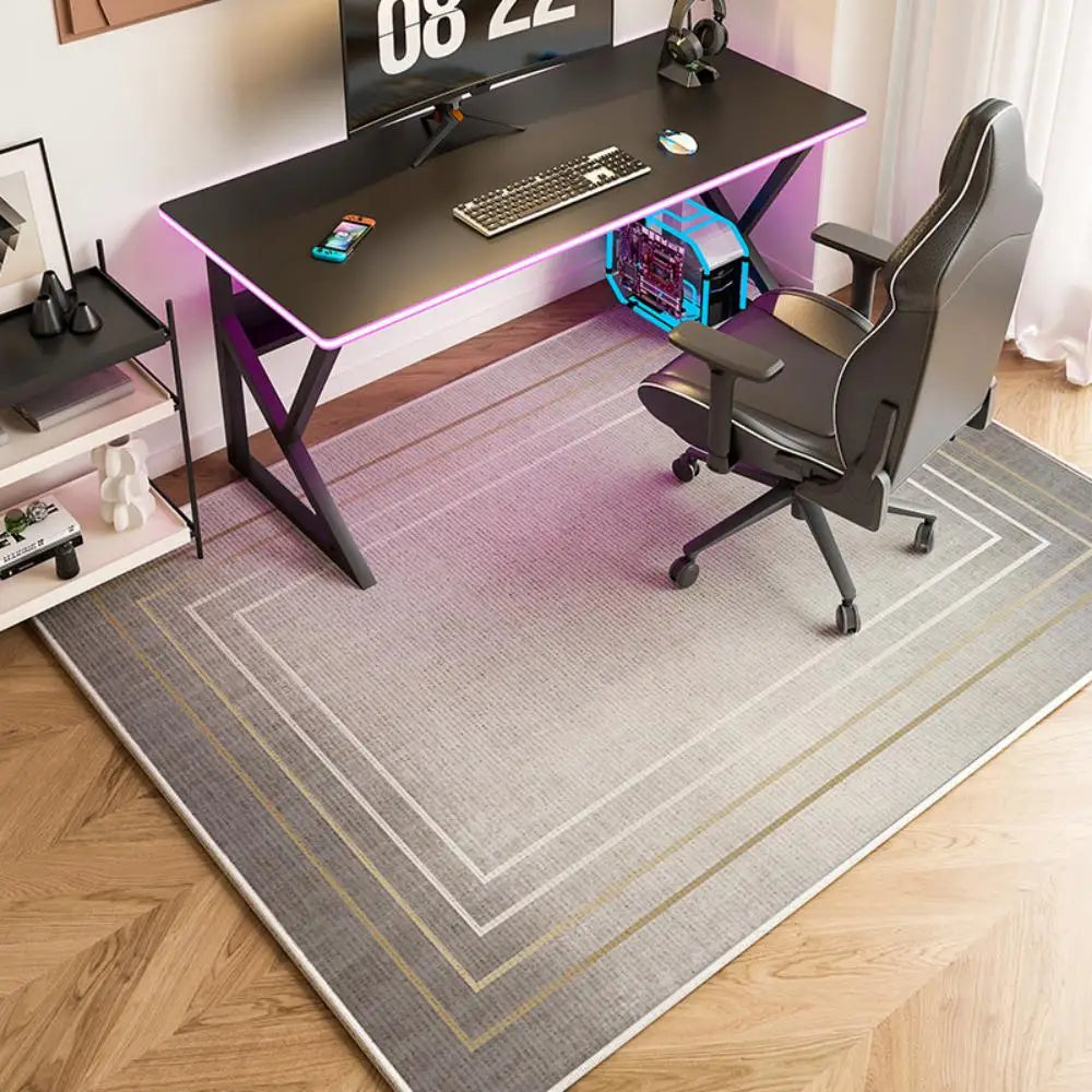 VIKAMA Swivel Chair Mat Gaming Office Bedroom Study Non-Slip Floor Carpet