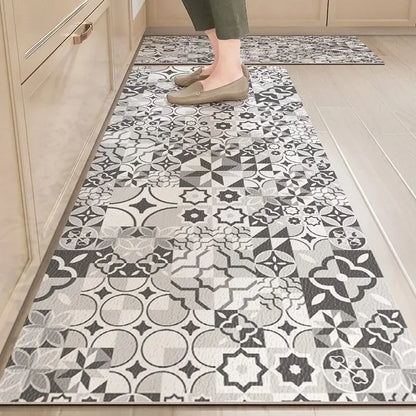 Vintage Waterproof Kitchen Floor Mat