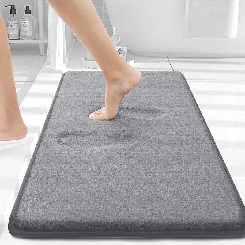 Olanly Silicone Memory Foam Non-Slip Bath Mat