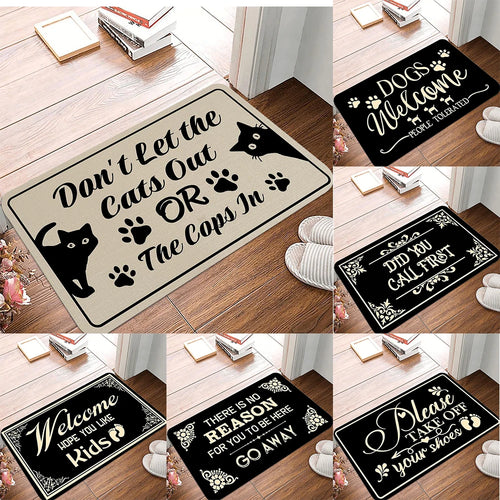Funny “Please Take Off Your Shoes” Welcome Doormat