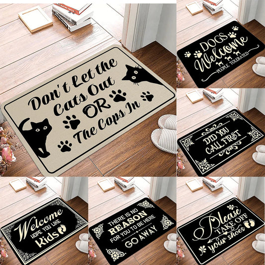Funny “Please Take Off Your Shoes” Welcome Doormat