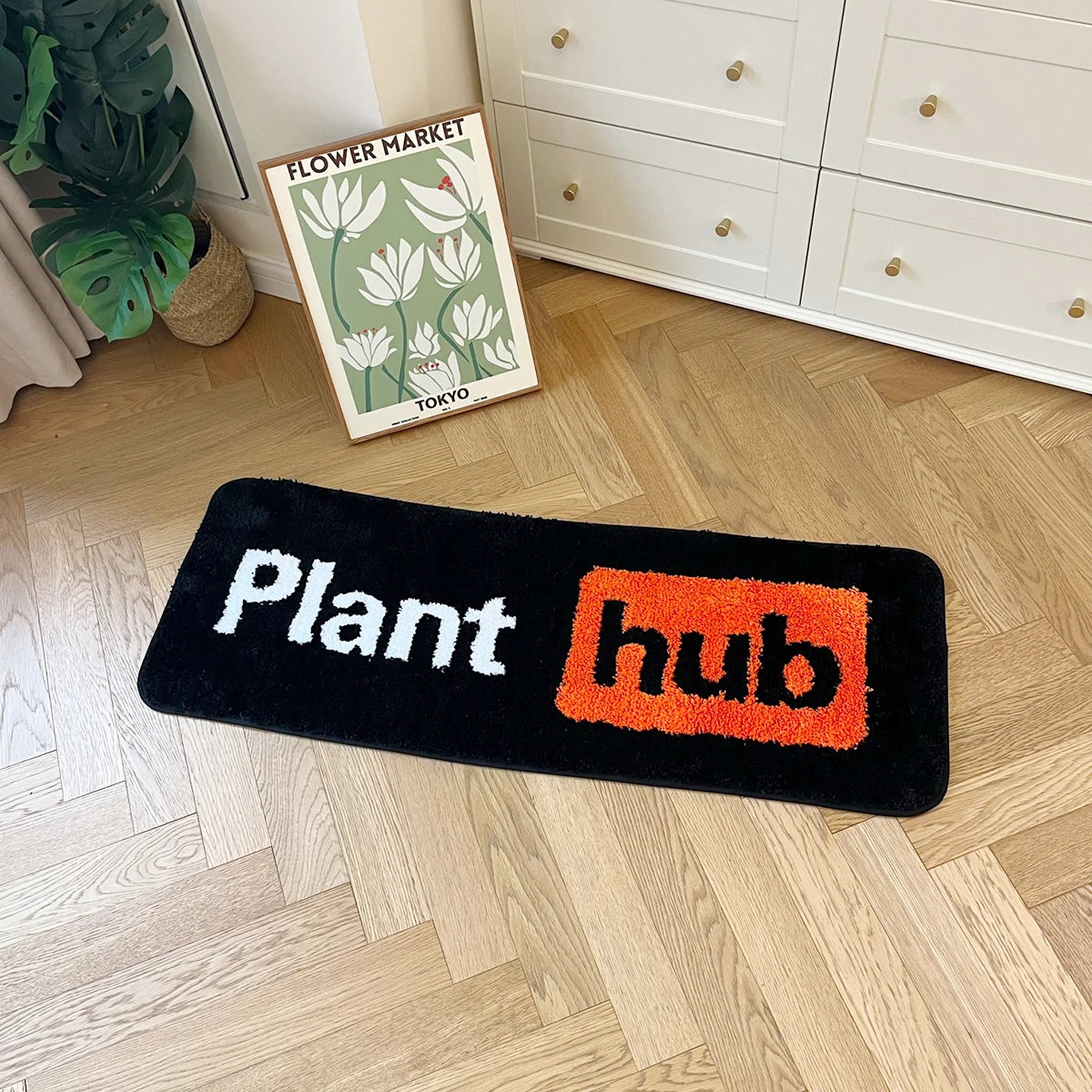 LAKEA Plant Hub Tufted Fluffy Rectangular Rug