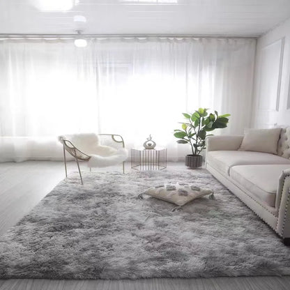 Large fluffy plush living room carpet
