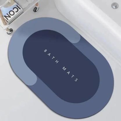 Simple Diatomite Floor Mat Bathroom Kitchen Entrance Foot Mat Super Absorbent Washable Dirt-resistant Non-slip Carpet