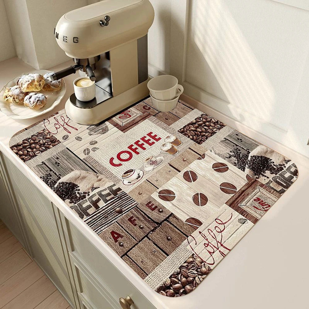 Rubber Coffee Bar Drying Mat