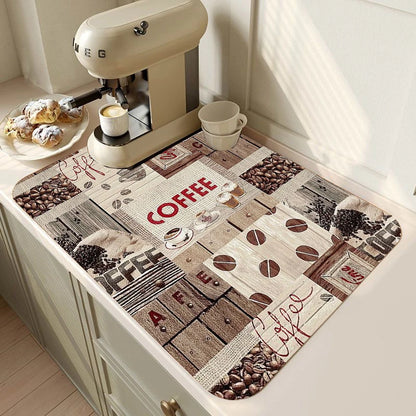 Rubber Coffee Bar Drying Mat