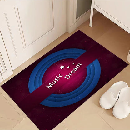 VIKAMA Modern Crystal Velvet Scandinavian Rug Non-Slip Dirt-Resistant Living Room Kids Play Mat Home Decor