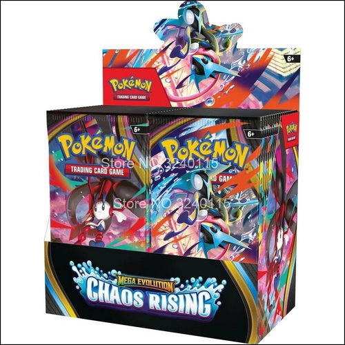 Pokemon Toys Mega Evolution Chaos Rising Booster Display Cards