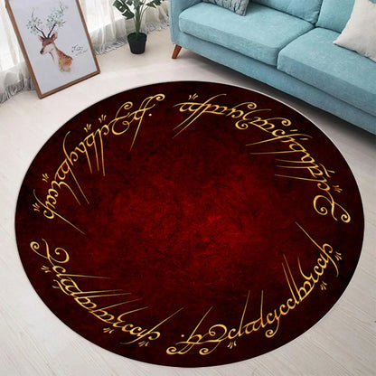 Lord of the Rings Round Movie Rug