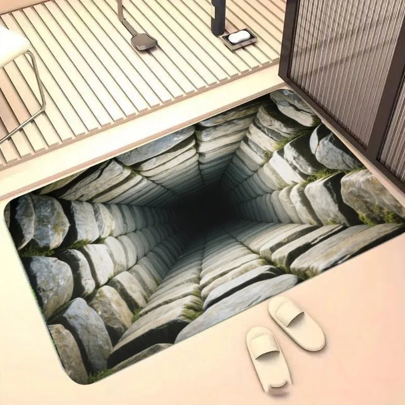 3D Optical Illusion Pond Effect Door Mat