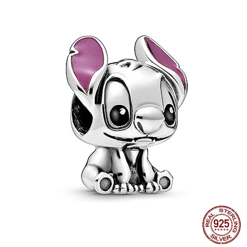 Disney S925 Sterling Silver Charm Beads For Women Bracelet