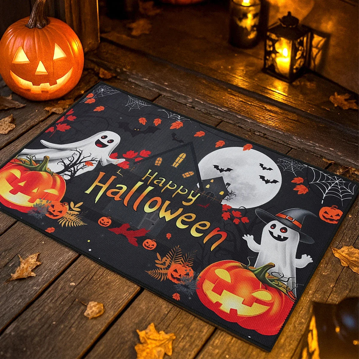 VIKAMA Halloween Durable Easy-Clean Welcome Doormat
