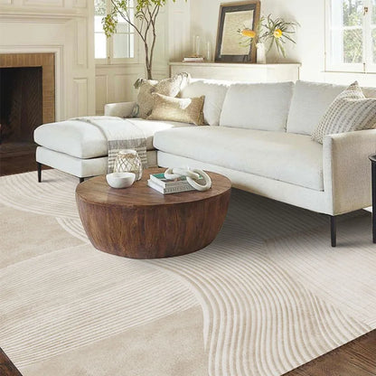 Japanese Minimalist Plush Non-Slip Area Rug