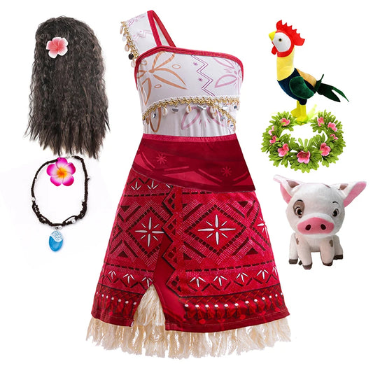 Moana 2 Princess Costume Dress For Girls