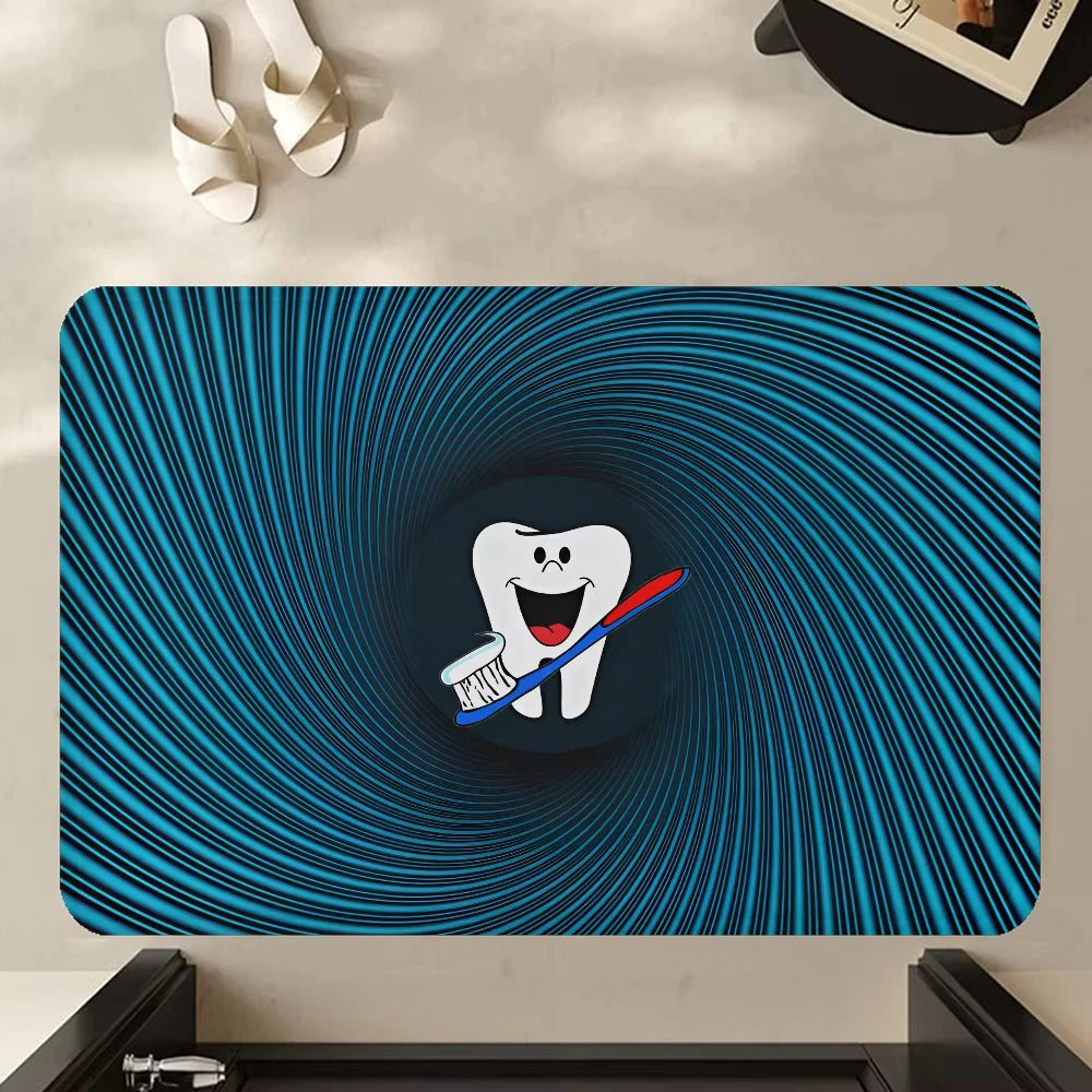 VIKAMA Dentist Teeth Welcome Doormat