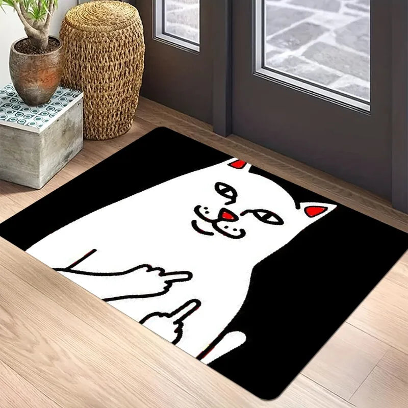 Sassy “Go Away” Cat Welcome Doormat