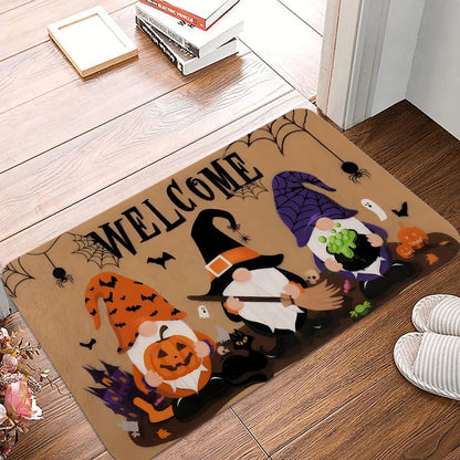 Halloween Ghost Pumpkin Non-Slip Kitchen Floor Mat