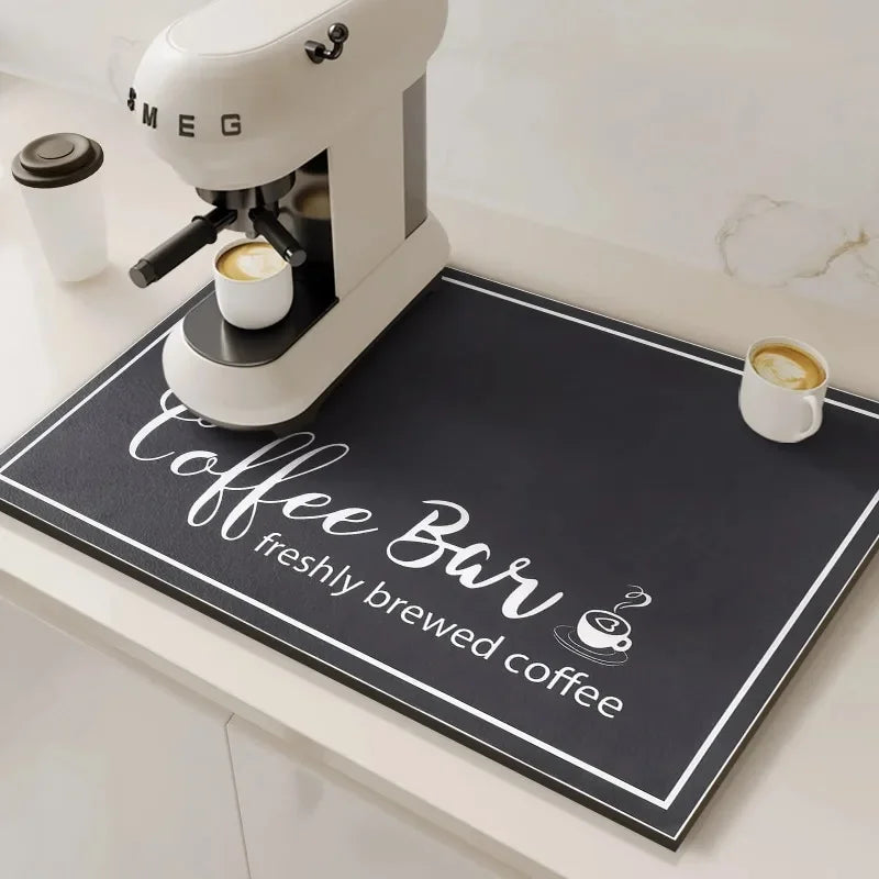 VIKAMA Coffee Machine Absorbent Kitchen Drying Mat