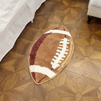 Football Tufted Non-Slip Bedroom Rug