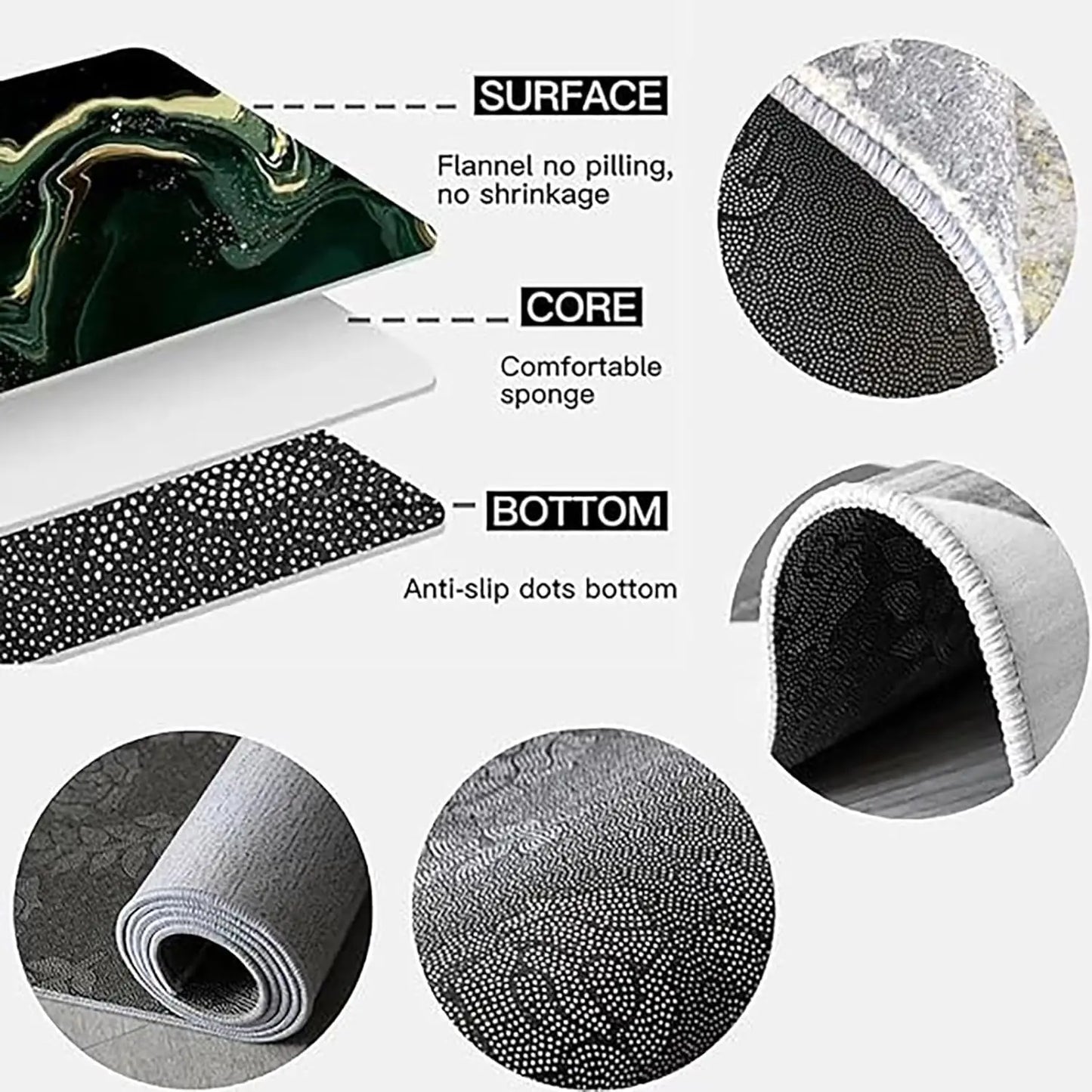VIKAMA Outdoor Camping Picnic Carpet Moisture-Proof Washable Easy-Clean Floor Mat