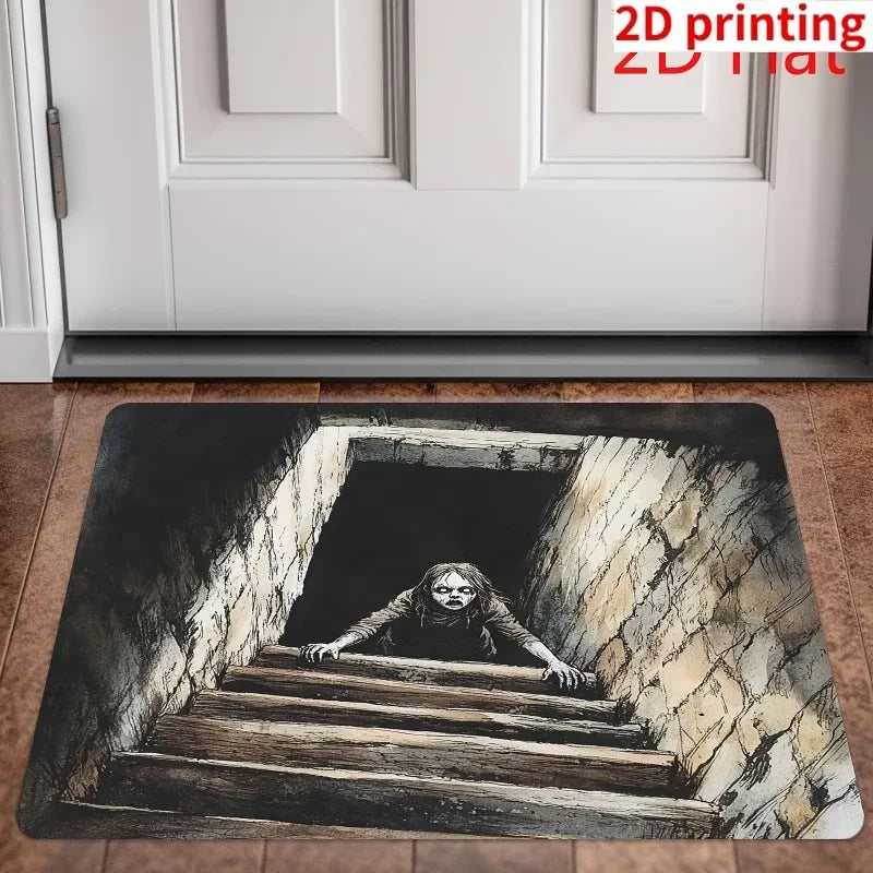 VIKAMA Halloween Clown Anti-Slip Welcome Doormat