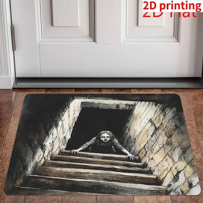 VIKAMA Halloween Clown Anti-Slip Welcome Doormat