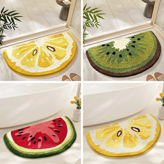 VIKAMA Little Fresh Fruit Imitation Cashmere Washable Area Rug