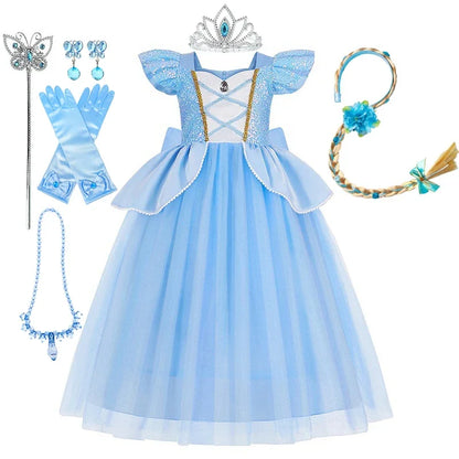 Disney Cinderella Deluxe Princess Ball Gown Costume Dress