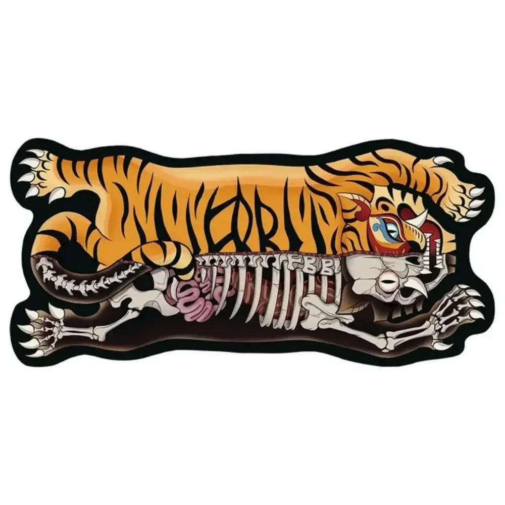 VIKAMA Tiger-Shaped Non-Slip Area Rug