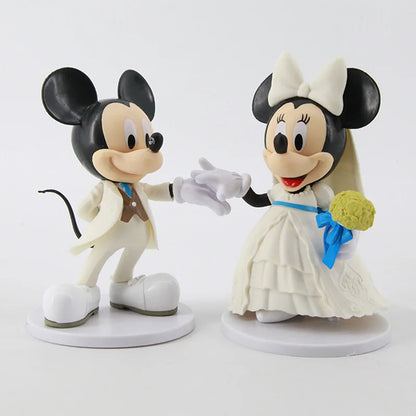 Disney Mickey Minnie Wedding Doll Action Figure Set