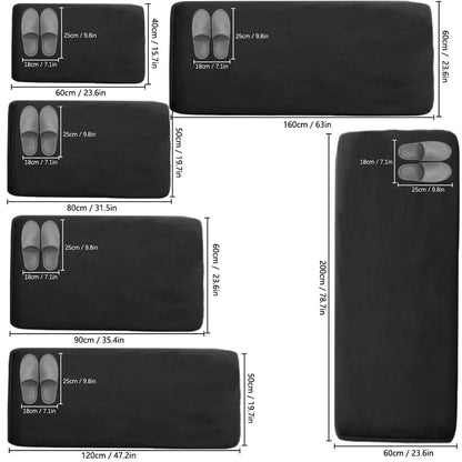 VIKAMA Kitchen Laundry Oil-Absorbent Non-Slip Long Floor Mat Bathroom Entrance Carpet Home Decor