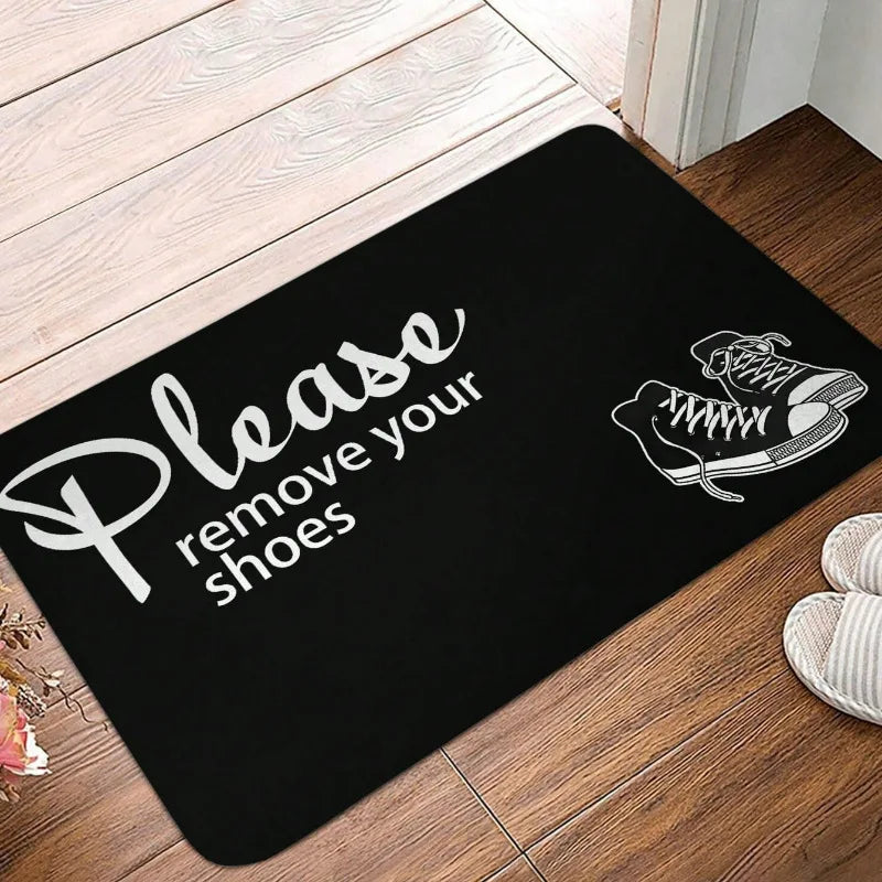 Please remove shoes non-slip entry mat