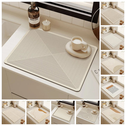 Minimalist Diatomite Dish Drying Mat
