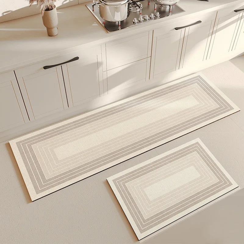 Super absorbent anti-slip bath mat