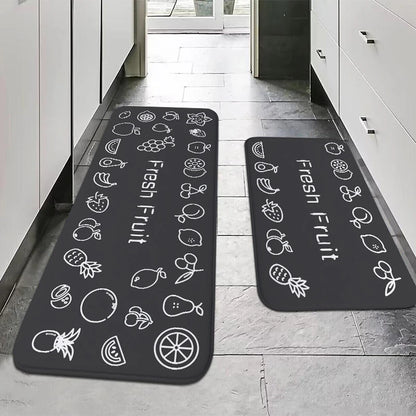 Multi-Purpose Sponge Absorbent Mat Non-Slip Kitchen Bathroom Rug Moisture Absorption Machine Washable Carpet
