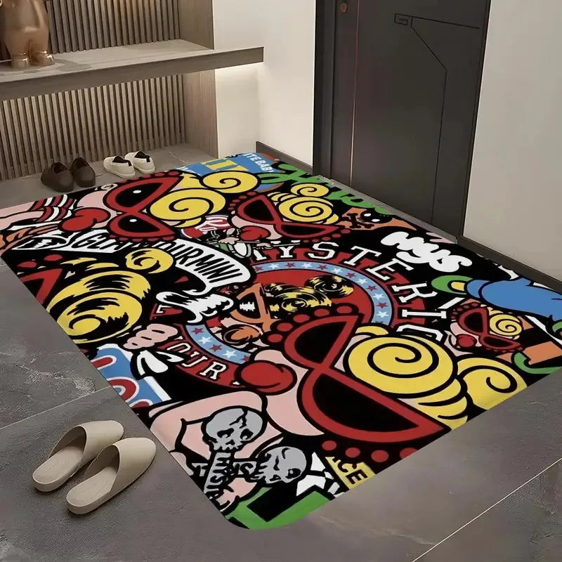 VIKAMA Washable Non-Slip Kids Room Rug