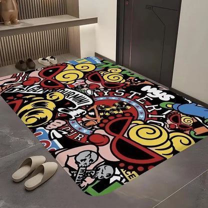 VIKAMA Washable Non-Slip Kids Room Rug