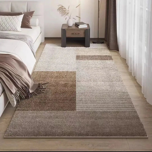 Japanese Silence Cashmere Rug Soft Washable Bedroom Living Room Bedside Mat Home Decor
