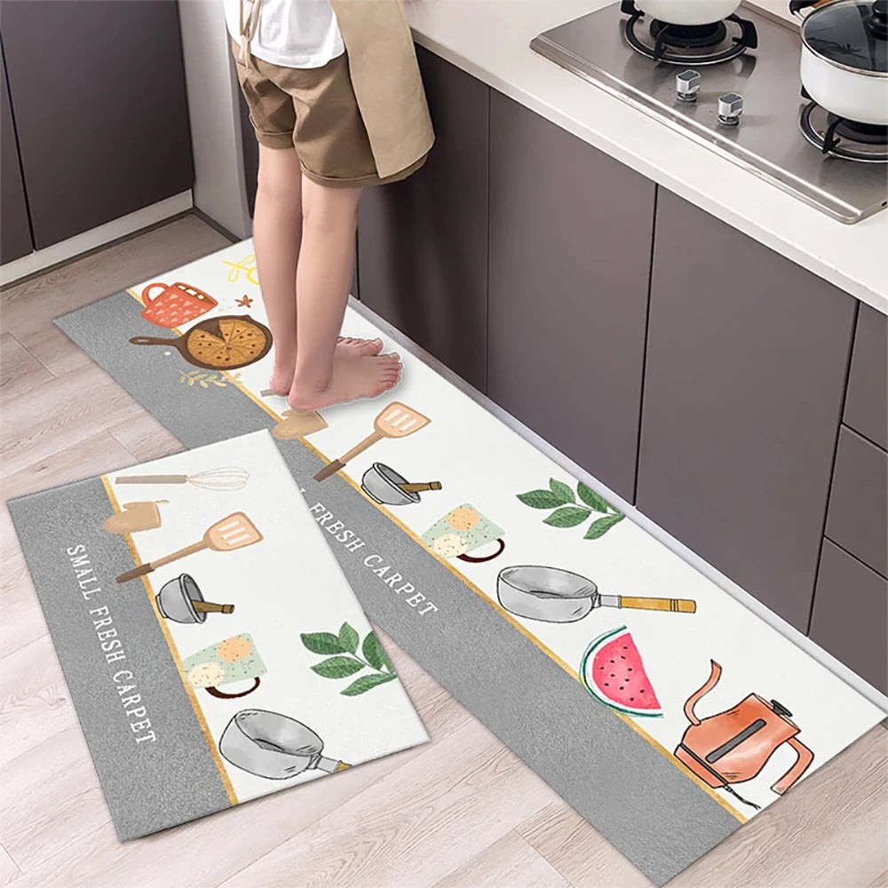 VIKAMA Kitchen Floor Mat Long Carpet Entrance Door Living Room Bedroom Rug