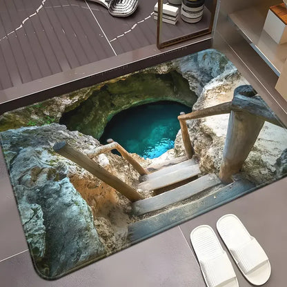 3D Illusion Abyss Door Mat