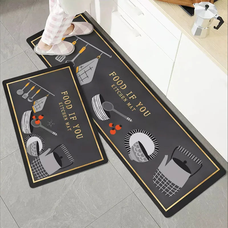 Nordic Style Long Strip Kitchen Door Floor Mat