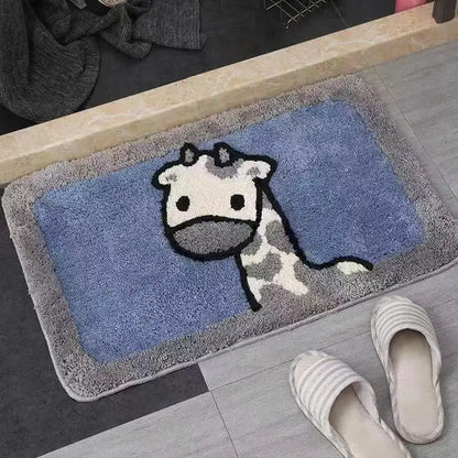 Cartoon Bathroom Floor Mat Absorbent Non-Slip Entrance Door Carpet