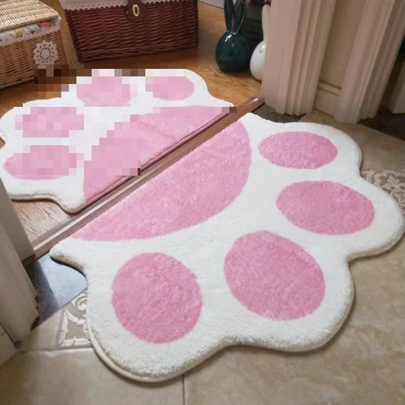 Cat paw soft non-slip kids floor mat