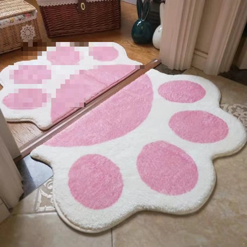 Cat paw soft non-slip kids floor mat